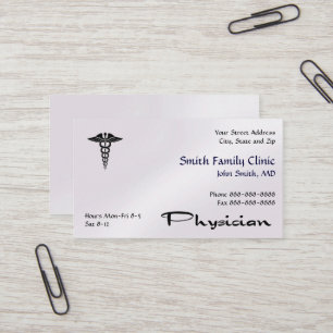 Médecin Docteur Médicale Carte de visite Symbole