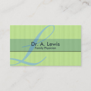 Médecin et carte de visite Médicale - monogramme
