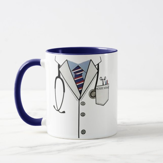 Médecin et Nurse Mug - Nom personnalisé Médicale (Gauche)