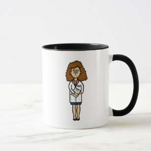 Médecin féminin avec Mug Graphique