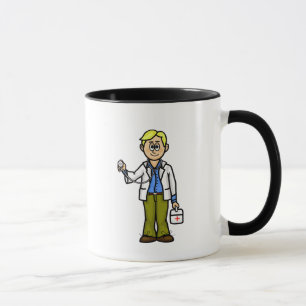 Médecin masculin blond avec Mug à sac Médicale