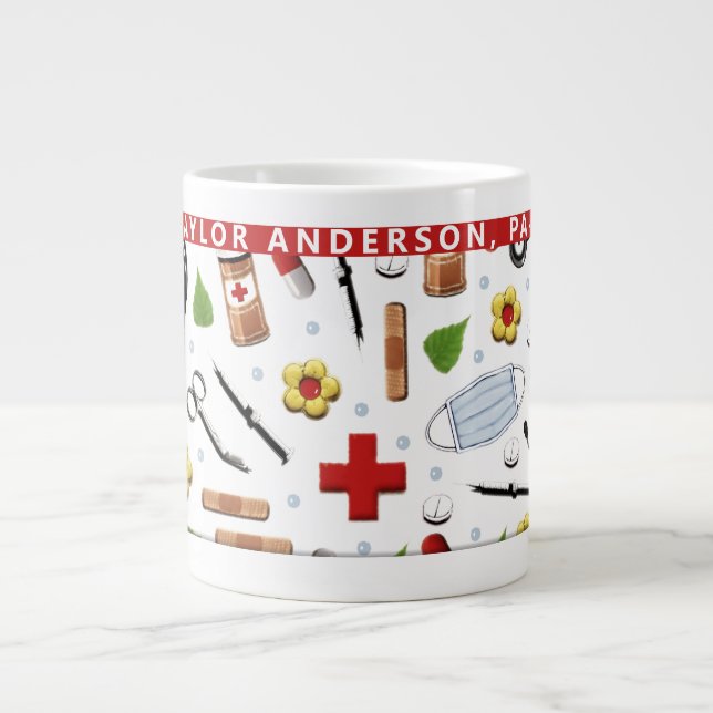 Médecin personnalisé Assistant Café Mug (Devant)