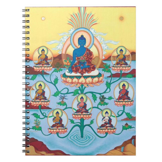 Médecine Buddhas - maîtres du CARNET 8 de la (Devant)