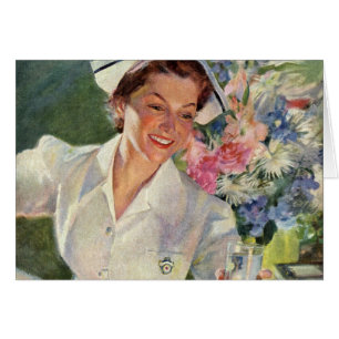 Médecine vintage, Bonne infirmière en uniforme