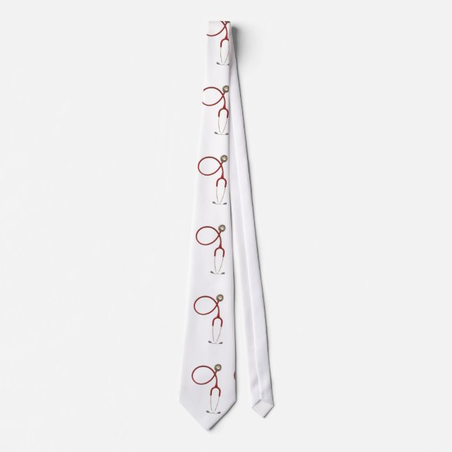 Médecins cravate avec Stethoscope en blanc (Devant)