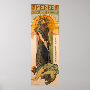 Medee by Alphonse Mucha  Poster