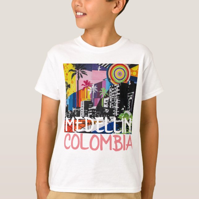 MEDELLÍN COLOMBIA Cool Graffiti Mural Shirt (Front)
