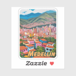 Medellin Colombia Watercolor