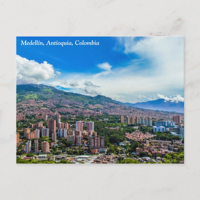 Medellín, Colombie Carte postale Cerro El Volador (Devant)