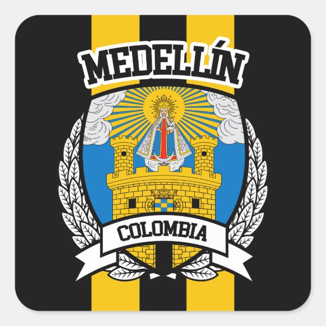 Medellín Square Sticker (Front)