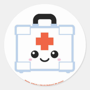 Medi Pals First Aid Kit Classic Round Sticker