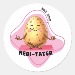 Medi-Tater, Potato Pun   Classic Round Sticker