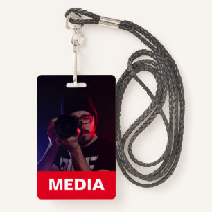 Media All Access Pass Photo ID  Badge