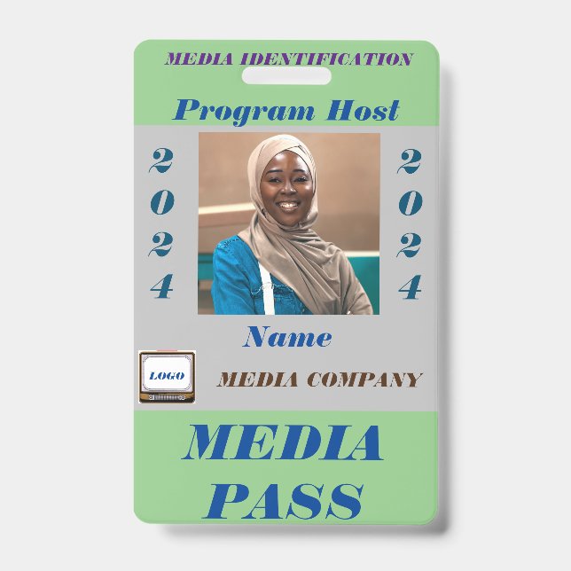 Media Pass Badge (Front)