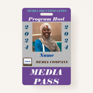 Media Pass Badge