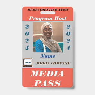 Media Pass Badge