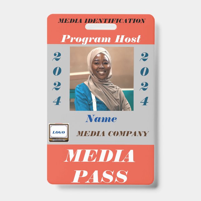 Media Pass Badge (Front)