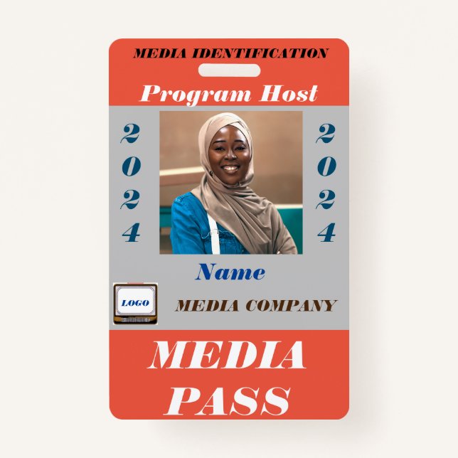 Media Pass Badge (Front)
