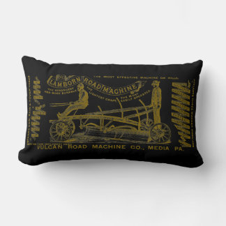 MEDIA PENNSYLVANIA OPERATING ENGINEER 1889 MACHINE LUMBAR PILLOW