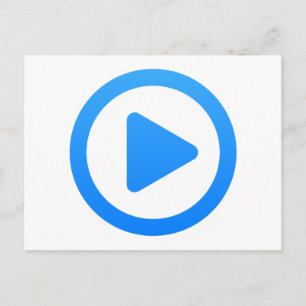 Media player Sign Postcard
