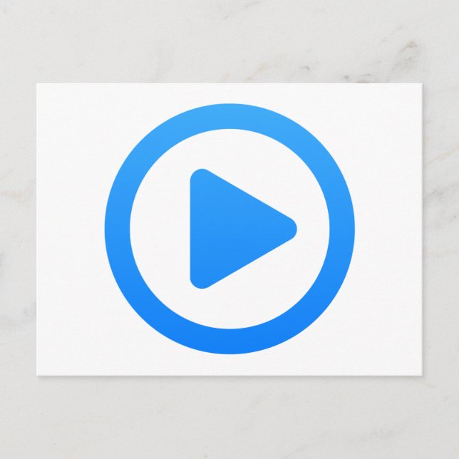 Media player Sign Postcard (Front)