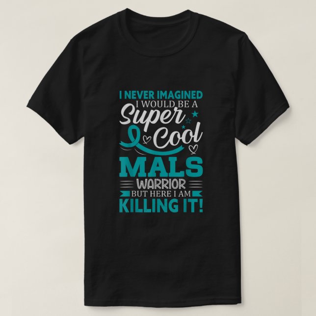 Median Arcuate Ligament Syndrome Cool MALS Warrior T-Shirt (Design Front)
