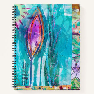 Médias mixtes Carnet floral