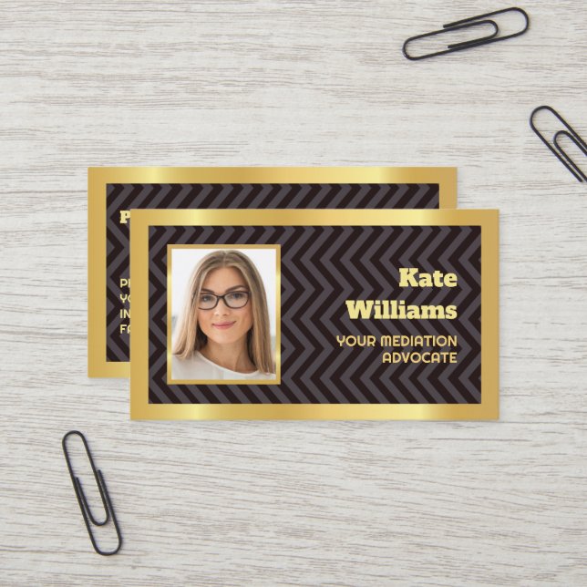 Mediator Legal Business Card (Front/Back In Situ)