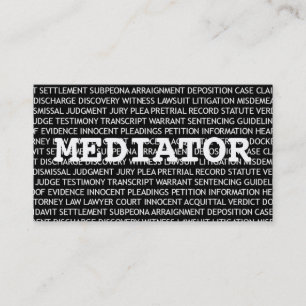 Mediator Words Business Card