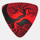 Arbre de la vie rouge et noir Yin Yang