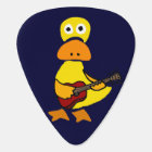 Canard drôle jouant l'onglet de guitare de guitare