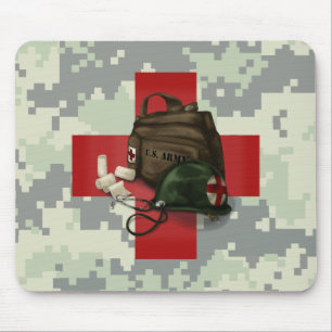 Medic Cross Camo Mouse Pad