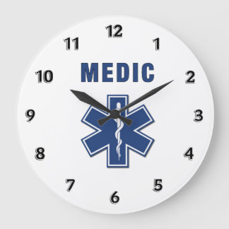 Medic Star Of Life Large Clock