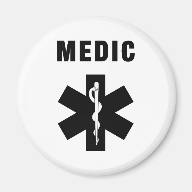 Medic Star of Life Magnet (Front)