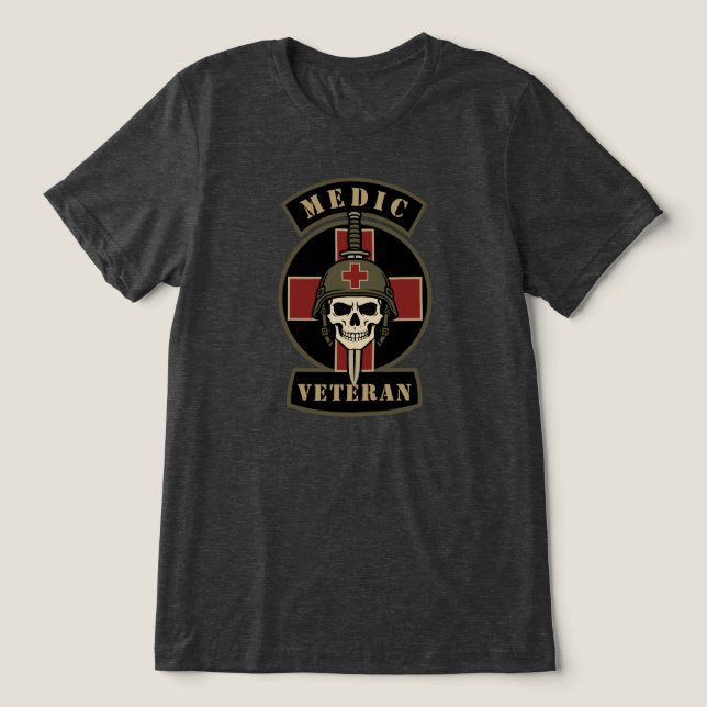 Medic Veteran Tri-Blend Shirt (Design Front)
