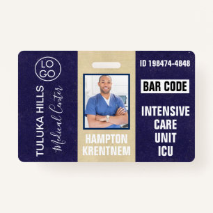 Medica Photo ID Dark Blues Badge