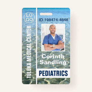 Medica Photo ID Ocean Breeze Badge