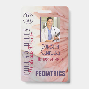 Medica Photo ID Pretty in Pink Inks Badge