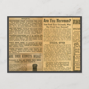 Medical Advertisements 1907 Postcard