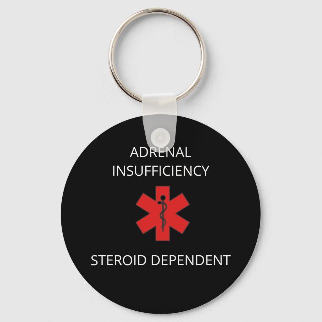 Medical Alert-Adrenal Insufficiency Keychain (Front)