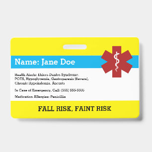 Medical Alert Badge