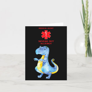Medical Alert Severe Nut Allergy Awareness With Card