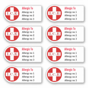 Medical allergy allergies warning DIY caduceus