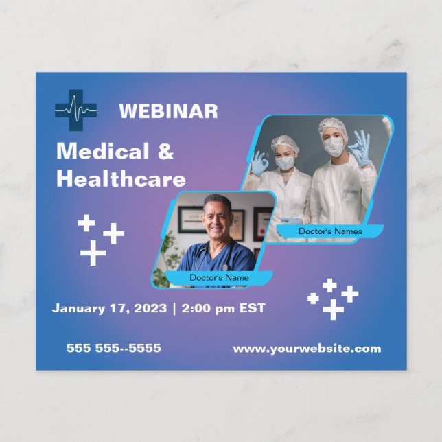 Medical and Health Care Webinar Flyer (Front)