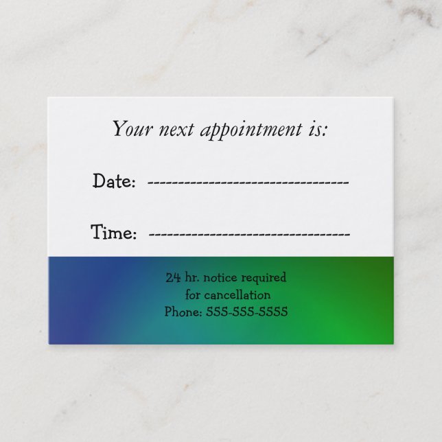 Medical Appointment (Front)