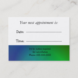Medical Appointment Card