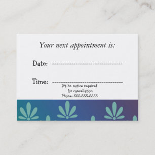 Medical Appointment Modern Floral Card