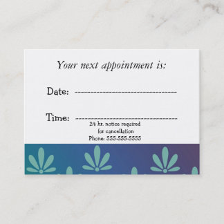 Medical Appointment Modern Floral Card