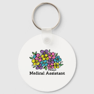 Medical Assistant Blooms Keychain