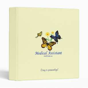 Medical Assistant Butterflies Binder